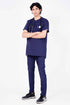 Men's 1-Pocket STRETCH Tuck In Zipper Round Neck Scrub